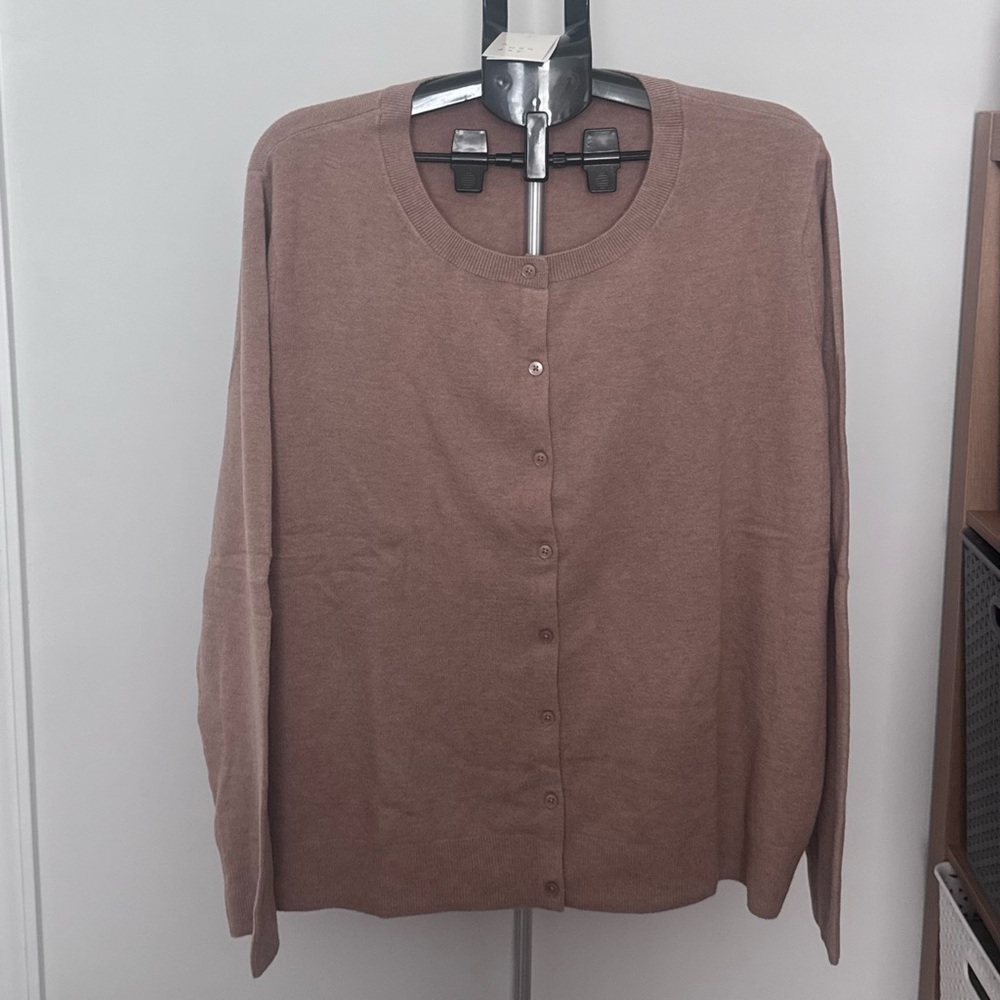 Women's Brown Cardigan Sweater